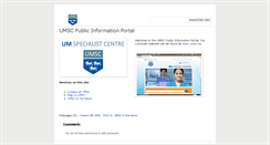 Desktop Screenshot of info.umsc.my