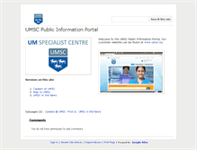 Tablet Screenshot of info.umsc.my